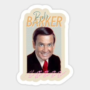 Bob Barker - Retro Style Design Sticker